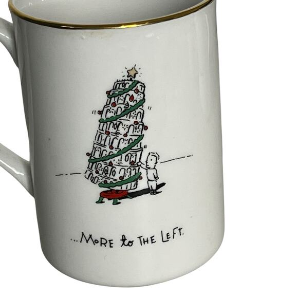 Merry Masterpieces Vintage Lot Of 4 Mugs Fine Porcelain Coffee Tea Holiday Humor - Picture 11 of 16